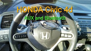 HONDA Civic 4d как установить AUX and Bluetooth