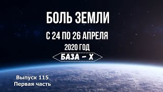 Катаклизмы за неделю (часть 1, с 24 по 26 апреля 2020 года)
