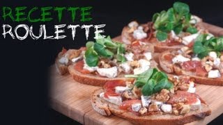 Recette : Tartine chèvre jambon fumé et noix !