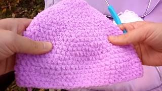 Детская шапочка крючком, шапочка из пряжи Alize Softy