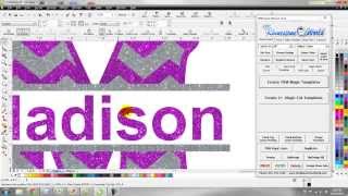 How to Create a Custom Glitter Shirt design in 2 Minutes TRW Stone Wizard CorelDraw