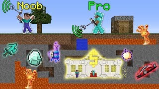Minecraft Battle: NOOB vs PRO Found Underground Super Bank Metal Detector Challenge! Animation!