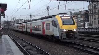 NMBS MS08 komt aan in Antwerpen Centraal (BE) (3-1-2020)
