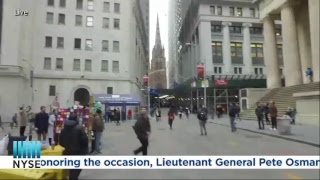 The Marine Toys for Tots Foundation Rings The NYSE Closing Bell