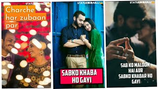 Aajkal tere mere pyar ke | Siddharth Slathia | sad full screen WhatsApp status