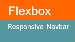 Css navbar responsive using flexbox | css flexbox tutorial | Flexbox Navbar