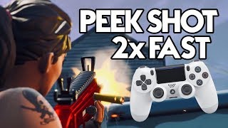 Ghost Peek Shot 2x faster on Controller! (Crouch Bind Tip for PS4/XBOX Fortnite)