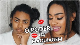 MAKE TRANSFORMAÇÃO FÁCIL-  PELE NEGRA | CAROL BECKHAM
