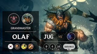 Olaf Jungle vs Rek'Sai - KR Grandmaster Patch 9.12