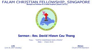 Rev David Hlawn Ceu Thang Jun 18, 2017
