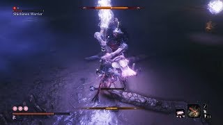 Sekiro Shadows Die Twice - Shichimen Warrior Boss Fight - Abandoned Dungeon (Bottomless Hole)
