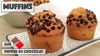 Recette - MUFFINS AUX PEPITES DE CHOCOLAT