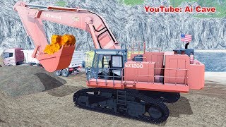 Gold Rush - Finest Hitachi EX1200-6 Excavator | Farming Simulator 2017 Mods