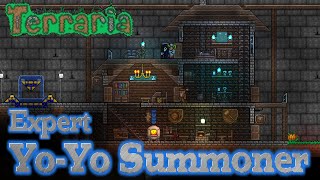 [7] Terraria 1.3 Expert Yo-Yo Summoner | Starting The Base (Speed Build)