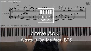 Steve Aoki - Waste It On Me feat. BTS /Piano cover/ Sheet