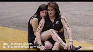 A double amputee returns to the Boston Marathon Finish Line for first time.