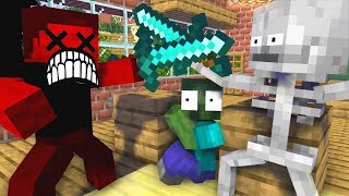 Monster School : STEVE BECAME EVIL VILLAIN , RIP HEROBRINE - Minecraft Animation