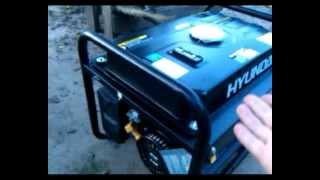 Видео - генератор Hyundai HHY2200F, предпродажный запуск