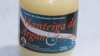 Máscara Baratinha para Cabelos Danificados! Manteiga de Argan e Arginina Soft Hair