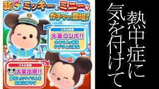 熱中症に気を付けながらクルーズミッキーを単発で狙う！！【ツムツムランド】