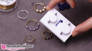 How to Make an Adjustable Beaded Ring Using the Artistic Wire Adjustable Ring Jig