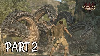 Dragon's Dogma Dark Arisen Walkthrough Part 2 - The Hydra & First Pawn | PS4 Pro Gameplay