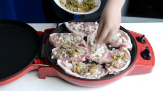 Мясо по-французски в мультипечи GFgril GFB-1500 PIZZA-GRILL