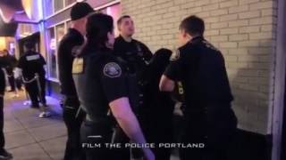 Crazy drunk girl pisses on cops