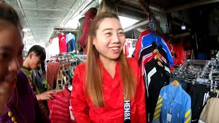 พาสาวเเอ่วกาดหลงเชียงตุง Visiting in Keng Tung market with Keng Tung cute girls