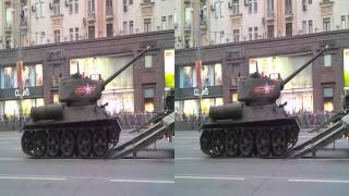 Подготовка к Параду 9 Мая 2015 г. Танки Т-34 в 3D. Парад победы 3D