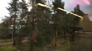 Поезд Ласточка Иваново Москва станция Савино замедленная съемка
