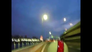 【車載動画】夜明けの首都高（バイク）