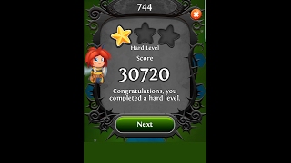 Blossom Blast Saga Level 744 with larger buds