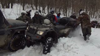 CFMOTO таранит УАЗ ! Покатушка на квадроциклах.