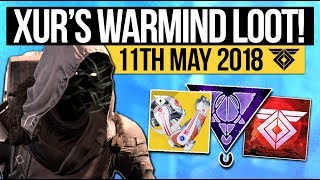 Destiny 2 | XUR LOCATION! NEW DLC EXOTICS! - Exotic Weapon, Armor Inventory & New Items (11th May)