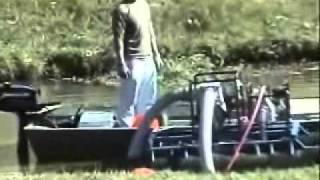 Ручной мини земснаряд Piranha для очистки водоемов от ила Portable Mini Dredge for removing silt
