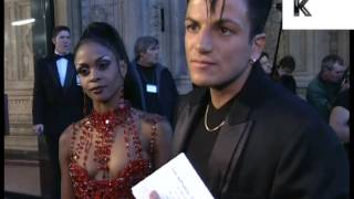 1997 Peter Andre and Date at London TV Awards, 1990s Archive Footage