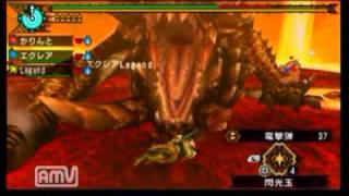 mhp3 アカムトルム3人で簡単0分針