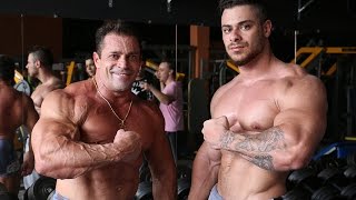 Leo Stronda e Fernando Sardinha na Sardinha's Gym