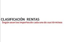 Rentas -  Parte 1/3 Introducción a las Rentas