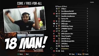 I GOT INTO AN 18 MAN FFA MODDED LOBBY!! - Bo2 FFA TrickShotting!
