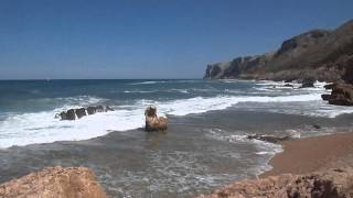 Mar de fondo al final de las Rotas (Dénia 15-05-2015)
