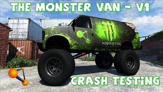 BeamNG Drive The Monster Van V1 Crash Testing #49 - Insanegaz