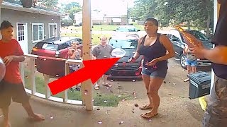 10 WEIRD MOMENTS CAUGHT ON DOORBELL CAMERA