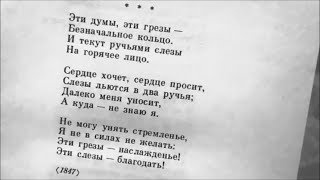 Эти думы, эти грезы -песня на стихи Афанасия Фета