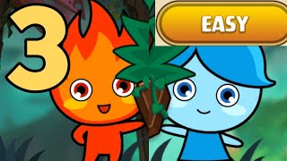LuckyBoy And PrettyGirl 2 Level 3 Easy Android Walkthrough Forest Temple Maze Fireboy & Watergirl