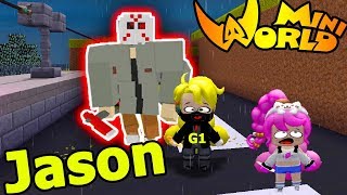 ONE VÀ NOOB YETI THỬ THÁCH TRỐN KHỎI SÁT NHÂN JASON TRONG MINI WORLD