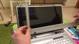 Черный экран на ноутбуке, но компьютер работает Sony Vaio VGN-NW120J Black display
