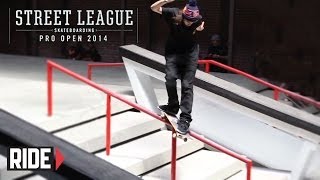 Street League Pro Open 2014 Nyjah Huston, Chris Cole, Andrew Reynolds, and Ishod Wair