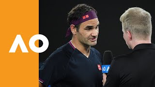 Roger Federer: "I'm very happy" | Australian Open 2020 R1